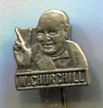 W. Churchill zilverkleurig speldje ( J_161 ), Verzamelen, Nieuw, Figuurtje, Speldje of Pin, Verzenden