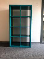 Ikea Kallax kast 8 vaks turquoise, Huis en Inrichting, 100 tot 150 cm, Zo goed als nieuw, 25 tot 50 cm, 50 tot 100 cm