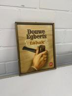 Oude Douwe Egberts reclame pijp tabak in lijst met glas, Ophalen of Verzenden, Zo goed als nieuw, Reclamebord