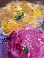 Vrolijk bloemstuk, Antiek en Kunst, Kunst | Schilderijen | Abstract, Ophalen