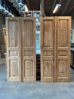 Authentieke sets antieke paneeldeuren ,geloogd., Doe-het-zelf en Verbouw, Deuren en Horren, 100 tot 120 cm, Gebruikt, 215 cm of meer