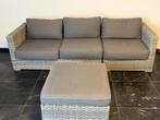 Tuin Loungebank + Hocker, Tuin en Terras, Tuinsets en Loungesets, Ophalen, Gebruikt, Bank, 3 zitplaatsen