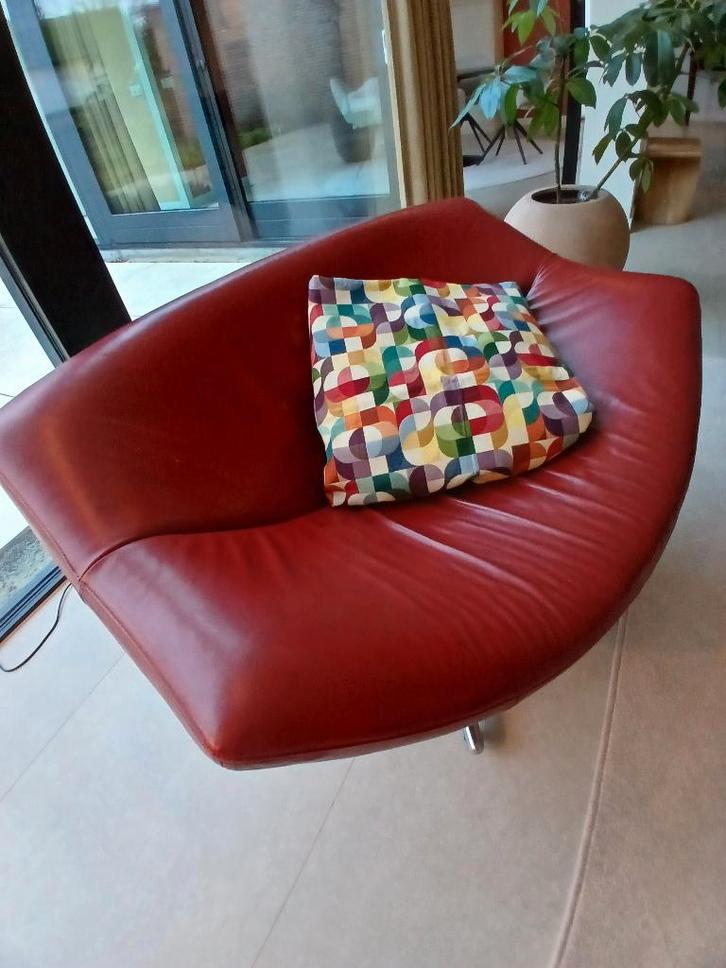 Gigi fauteuil Gerard van den Berg Label, Huis en Inrichting, Fauteuils, Zo goed als nieuw, Leer, 100 tot 125 cm, Minder dan 75 cm
