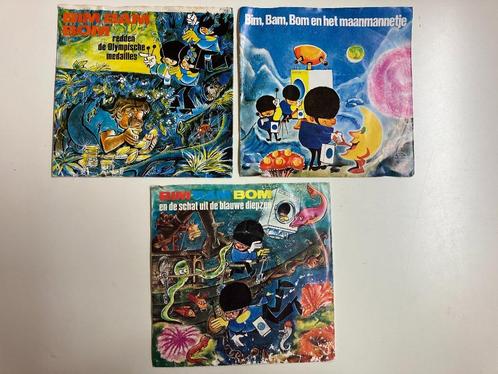 3x single Bio-tex Bim, Bam, Bom (33 toeren), Cd's en Dvd's, Vinyl Singles, Gebruikt, Single, Kinderen en Jeugd, 7 inch, Ophalen of Verzenden