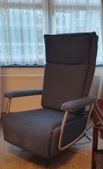 Te koop relax fauteuil elektrisch, Huis en Inrichting, Stoelen, Blauw, Gebruikt, Stof, Eén
