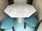 Tafel van wit Carrara marmer, Huis en Inrichting, Ophalen, Overige materialen, 50 tot 100 cm, 100 tot 150 cm