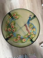 Prachtig, glazen pauwen tafeltje, Antiek en Kunst, Antiek | Porselein, Ophalen