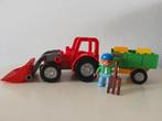 Duplo 5647 Tractor met aanhanger, boer en hond, Gebruikt, Ophalen of Verzenden, Duplo, Www.lego.com/nl-nl/service