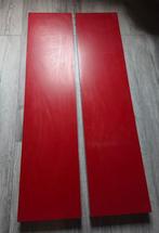 2 rode IKEA lack boekenplanken./ wandplanken 110x26 cm, Ophalen, Gebruikt