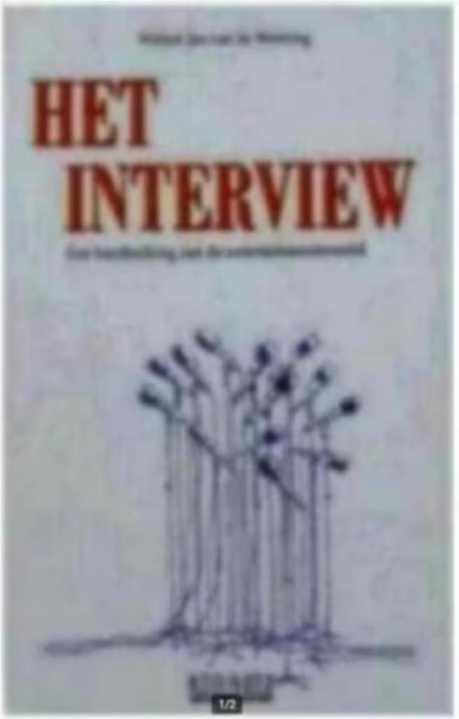 Het interview (Willem Jan van de Wetering), Boeken, Advies, Hulp en Training, Zo goed als nieuw, Ophalen of Verzenden