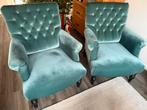 2 klassieke fauteuils / stoelen, Ophalen, Minder dan 75 cm, Zo goed als nieuw, Stof