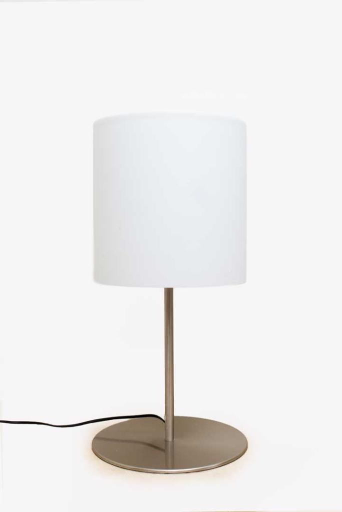 Tafellamp Leucos met Murano glas kap, Huis en Inrichting, Lampen | Tafellampen, Gebruikt, 50 tot 75 cm, Glas, Ophalen