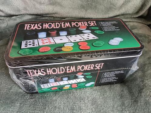 Texas Hold'em Poker Set – NIEUW in doos, Hobby en Vrije tijd, Gezelschapsspellen | Kaartspellen, Nieuw, Een of twee spelers, Drie of vier spelers