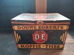 Douwe Egberts winkelblik blik opbergkist, Antiek en Kunst, Ophalen of Verzenden