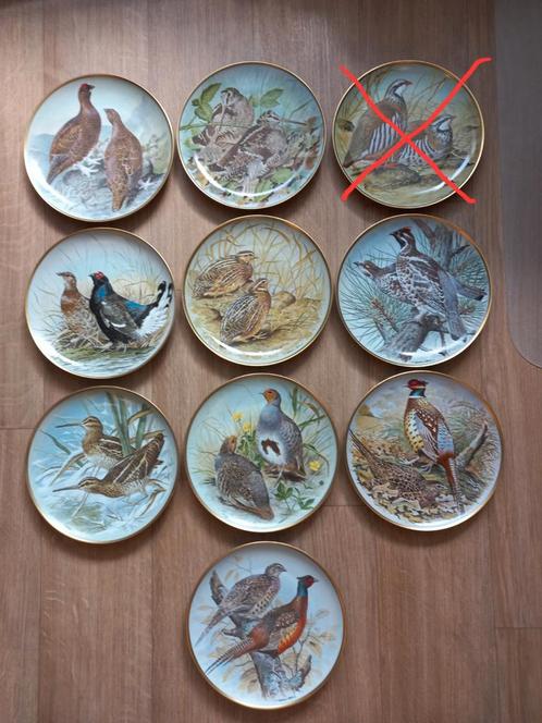 10 borden Gamebirds of the World by Basil Ede, Franklin Proc, Antiek en Kunst, Antiek | Wandborden en Tegels, Ophalen of Verzenden