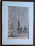 Zeldzame gravure H.W. Mesdag (Het strand 1907), Ophalen of Verzenden