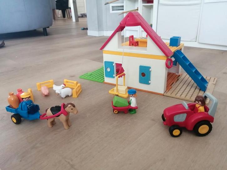 Playmobil 123 grote boerderij /meeneem huis, Kinderen en Baby's, Speelgoed | Playmobil, Gebruikt, Ophalen of Verzenden