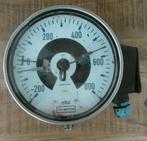 Oude Manometer met twee schakelstanden 0-800 mBar, Verzenden