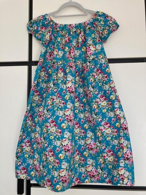 NIEUW Jurk meisje zomer turquoise bloemen maat 146, Kinderen en Baby's, Kinderkleding | Maat 146, Nieuw, Meisje, Jurk of Rok, Ophalen of Verzenden