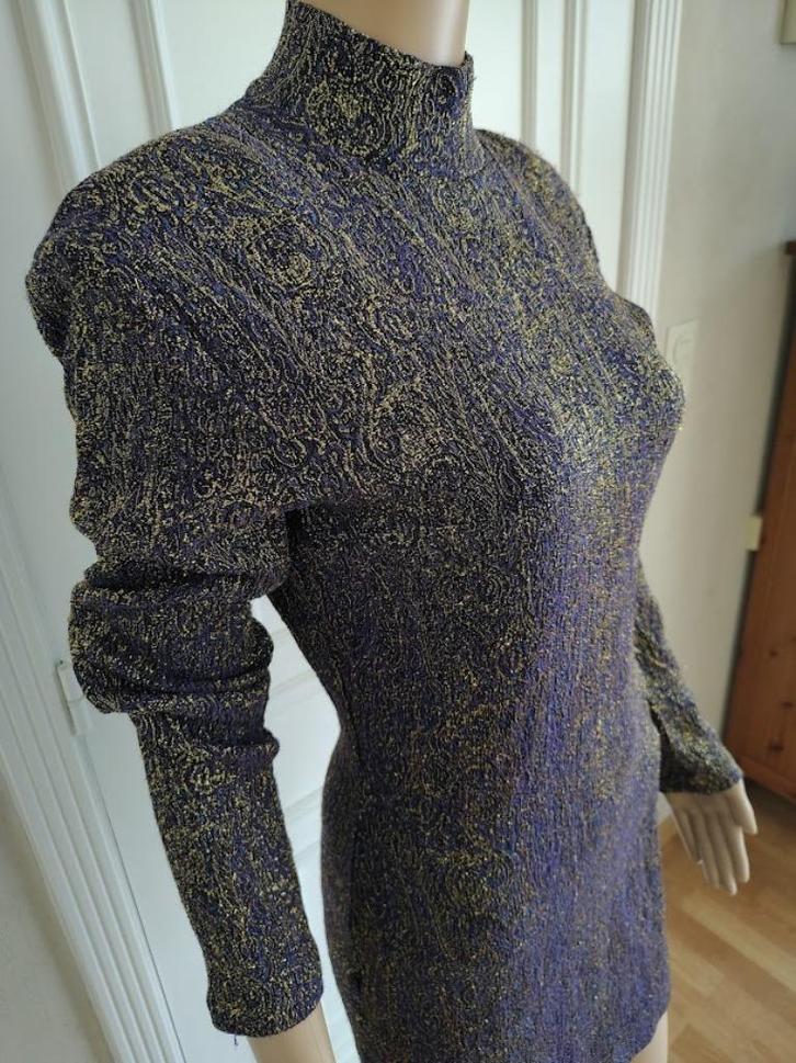 vintage feestelijk jurk, Kleding | Dames, Jurken, Zo goed als nieuw, Maat 34 (XS) of kleiner, Onder de knie, Verzenden