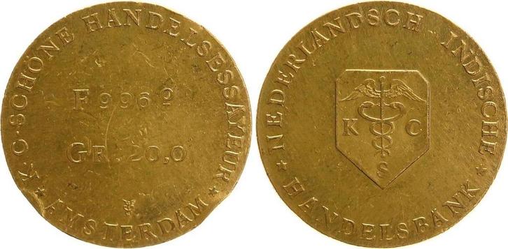 nederlandsch indie - GOUD goudbarr goudbaartje goud baartje, Postzegels en Munten, Edelmetalen en Baren, Goud, Verzenden