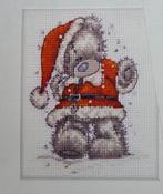 Me to You Teddbeer als Kerstman borduurpatroon, Hobby en Vrije tijd, Borduren en Borduurmachines, Ophalen, Nieuw, Handborduren
