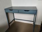 Bureau hout grenen blauw, Ophalen, Zo goed als nieuw, Bureau