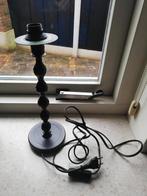 Tafellamp voet zgan Vintage donker bruin, Gebruikt, Vintage, Ophalen of Verzenden, Metaal