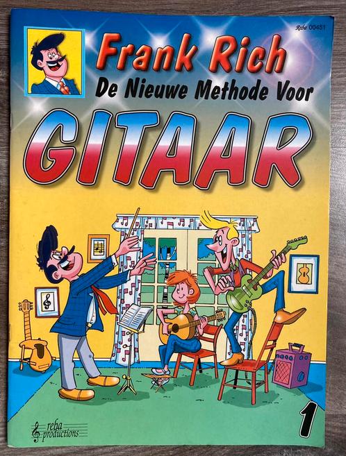 Lesboek de nieuwe methode voor GITAAR 1 - Frank Rich, Muziek en Instrumenten, Bladmuziek, Zo goed als nieuw, Ophalen of Verzenden
