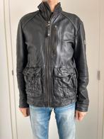 Zwarte leren jas heren maat Large, Maat 52/54 (L), Zwart, Ophalen of Verzenden, Zo goed als nieuw