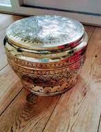 koperen pot, 25 cm doorsnee, met losse deksel, Ophalen of Verzenden