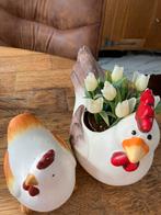 2 stenen kippen., Diversen, Pasen, Ophalen of Verzenden, Zo goed als nieuw
