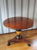 Empire mahonie Gueridon, zilvertafel, bijzettafel, +/- 1815, Antiek en Kunst, Ophalen