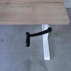 Slingerbureau zit-sta 180x80 cm - Wit frame - N.eiken - BR48, Elektrisch, -, -, Nieuw