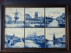 Delfts blauw tegeltableau Rotterdam voor WW2, Ophalen