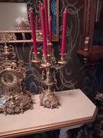 Antiek Verguld Bronzen Klokkenstel, ca. 1850, Ophalen of Verzenden