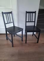 Twee eetkamerstoelen Ikea Stefan, bruinzwart, Huis en Inrichting, Stoelen, Ophalen, Twee, Overige kleuren, Zo goed als nieuw