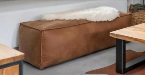 Be Pure Home Rodeo poef, cognac brown, 378610, Huis en Inrichting, Banken | Voetenbanken en Poefen, Zo goed als nieuw, 100 tot 125 cm