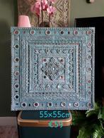 Handgemaakt wandpaneel 55x55cm, Huis en Inrichting, Woonaccessoires | Wanddecoraties, Ophalen of Verzenden, Nieuw