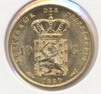 Nederland 10 Gulden 1889 Willem 3, Ophalen of Verzenden, Goud