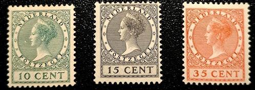 NVPH 136-138 ongebruikt, Postzegels en Munten, Postzegels | Nederland, Postfris, T/m 1940, Ophalen of Verzenden