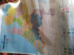 Wandkaart van Nederland anwb onderwijs  ca. 120*80cm, Ophalen of Verzenden, Gebruikt