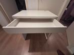 Witte Bureautafel met Lade, Huis en Inrichting, Ophalen, Gebruikt, Bureau