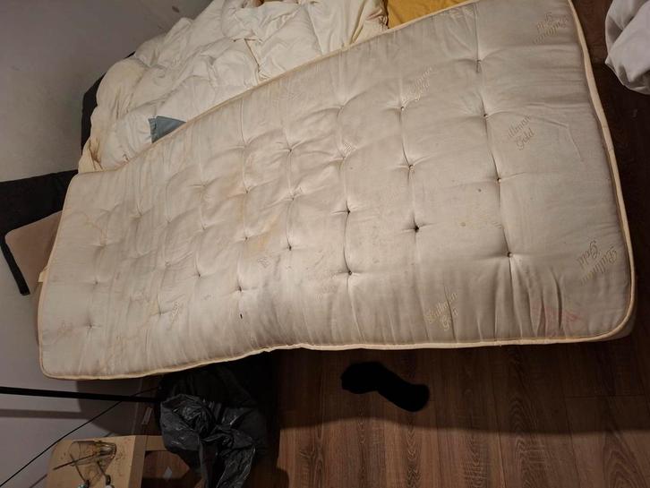 Pullman Gold topper met paardenhaar van binnen!, Huis en Inrichting, Slaapkamer | Matrassen en Bedbodems, Zo goed als nieuw, Eenpersoons