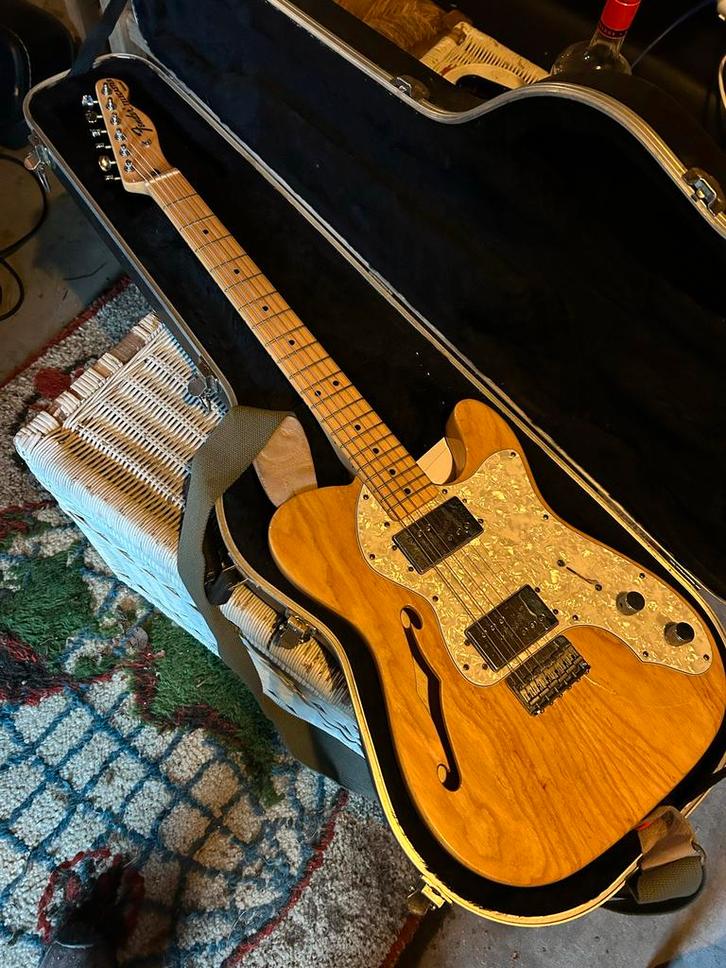 Fender Thinline Telecaster - Prachtige Gitaar!, Muziek en Instrumenten, Snaarinstrumenten | Gitaren | Elektrisch, Gebruikt, Semi-solid body