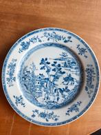 Antiek Chinees Bord Blauw Wit Decoratief, Ophalen of Verzenden