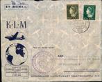 KLM - Curacao - 1e Vlucht - 1946, Postzegels en Munten, Brieven en Enveloppen | Nederland, Verzenden, Envelop