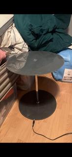 Glazen bijzet tafeltje - GRATIS, Huis en Inrichting, Minder dan 55 cm, Gebruikt, Rond, Glas