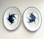 2 schaaltjes met decor Koi Karpers, Ophalen of Verzenden