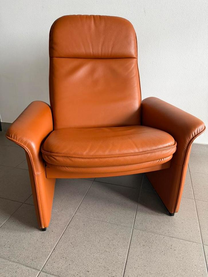 DeSede DS 50 cognac leren relaxfauteuil., Huis en Inrichting, Fauteuils, Zo goed als nieuw, Leer, Ophalen